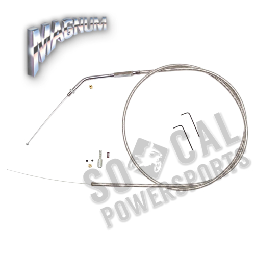 Magnum - Magnum BYO Build Your Own Throttle/Idle Cable Kit - Stainless Steel - 394534
