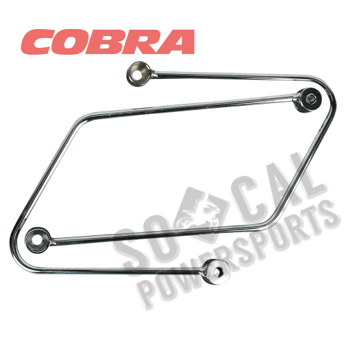 Cobra - Cobra Saddlebag Supports - Chrome - 02-6441