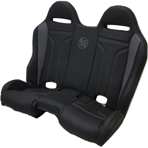 BS Sand - BS Sand Extreme Front/Rear Bench Seat - Double T - Black/Gray - EXBEGYDTX