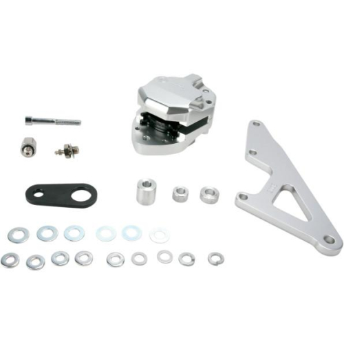 GMA Engineering - GMA Engineering Front Brake Caliper - Classic Clear Anodized - 19in. Wheel - GMA-200E