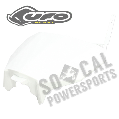 UFO Plastics - UFO Plastics Front Number Plate - White - HO04686-041