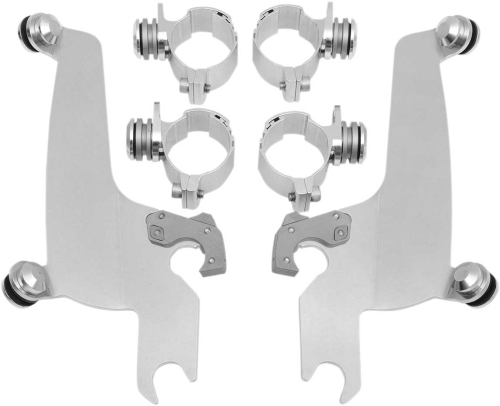 Memphis Shades - Memphis Shades Trigger-Lock Mount Kit for Sportshield Windshields - Polished - MEM8925