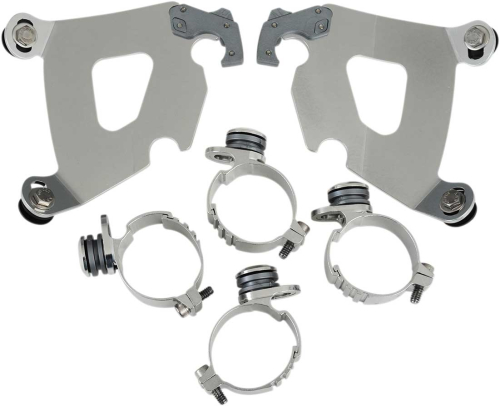 Memphis Shades - Memphis Shades Trigger-Lock Mount Kit for Cafe Fairing - Polished - MEK1994
