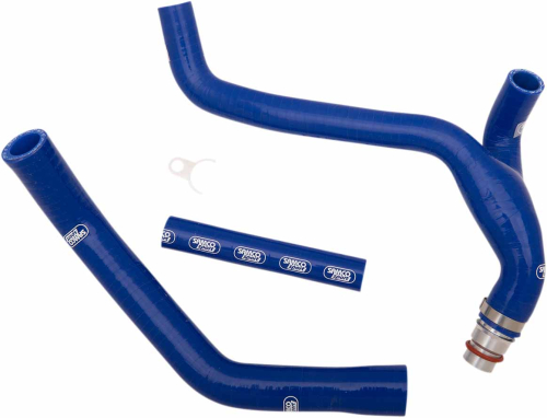 Moose Racing - Moose Racing Race Fit Radiator Hose Kit without Clamps - 3 - Blue - YAM-86-BL