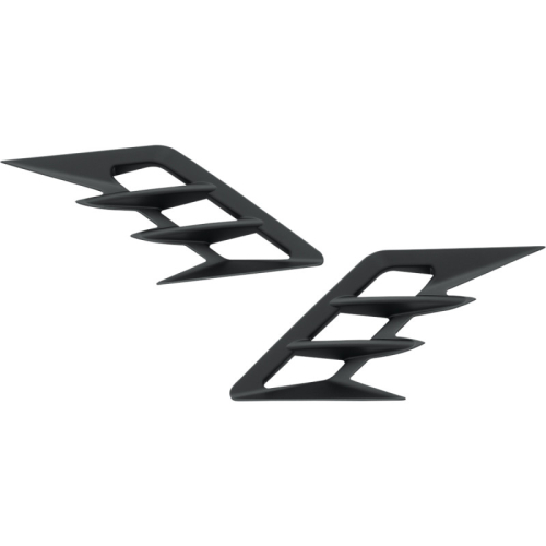 Show Chrome - Show Chrome Front Fender Vent Accent - Black - 52-959BK