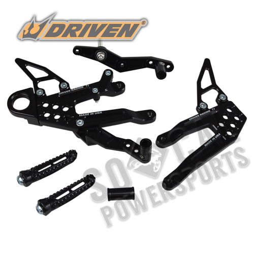 Driven Racing - Driven Racing TT Rearset - DRP-718-BK