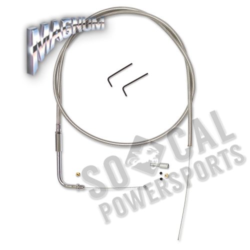 Magnum - Magnum BYO Build Your Own Throttle/Idle Cable Kit - Stainless Steel - 393534