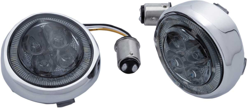 Ciro - Ciro Fang Signal Light Insert - Front - Chrome - 45600