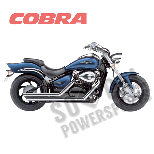 Cobra - Cobra Street Rod Exhaust - Slashdown - Chrome - 3918