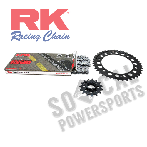 RK - RK Quick Acceleration Chain Kit with Steel Sprocket - Natural - 1102-049P