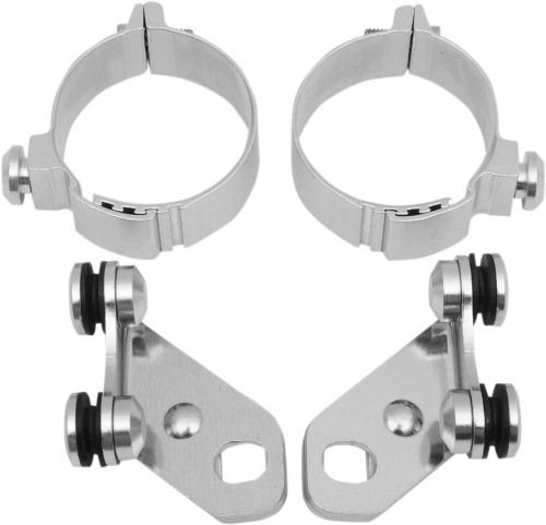 Memphis Shades - Memphis Shades Lowers Mount Kit for Fats/Slim and Sportshield - Polished - MEM9898