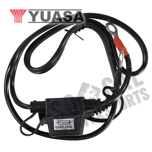 Yuasa - Yuasa Battery Charger Fused Ring Connector - 15 amp - YUA00ACC05