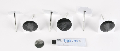 Stop & Go International - Stop & Go International Patch/Plugs (6 pack) and Rubber Cement - 3002
