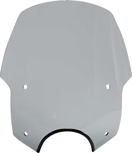 Memphis Shades - Memphis Shades Alley Cat Sportshield Windshield (7in. Cutout) - Black Smoke - MEP56112