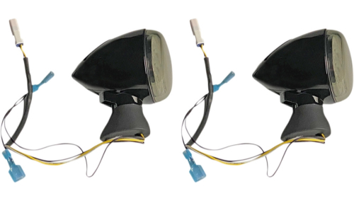 Custom Dynamics - Custom Dynamics Probeam Dynamic Ringz Front Led Turn Signal - Gloss Black - PB-SCOUT-AW-BS