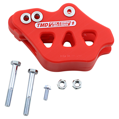 T.M. Designworks - T.M. Designworks Factory Edition 1 Rear Chain Guide - Red - RCG-HUQ-RD