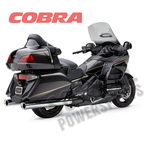Cobra - Cobra 4in. Slip-On - Chrome with Chrome Tip - 1218