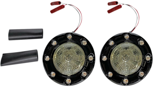 Custom Dynamics - Custom Dynamics Probeam Bullet Ringz 1157 Rear Turn Signal - Black Bezel/Smoke Lens - PB-BR-RR-IND-BS