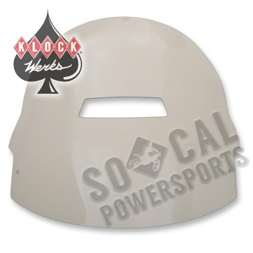 Klock Werks - Klock Werks Flare Vented Windshield - 18in. - Clear - KW05-01-0406