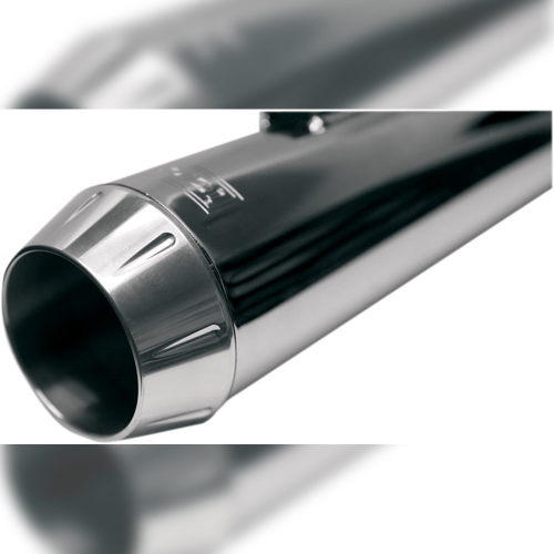 Bassani Manufacturing - Bassani Manufacturing Polished Billet End Cap with 1in. Lip for Long Megaphone Mufflers - ENDCAP-LM
