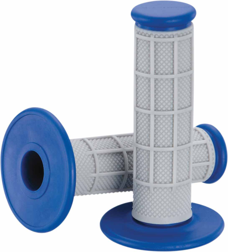 Moose Racing - Moose Racing Qualifier Half Waffle Grips - Gray/Blue - 1MG0715-EUM