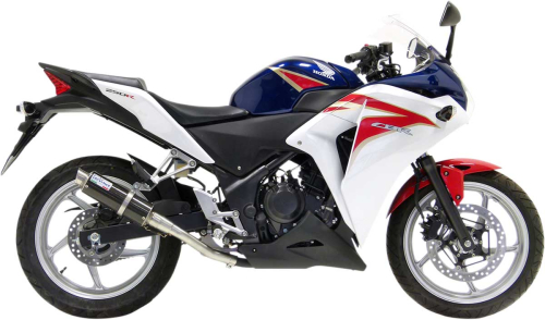 Leo Vince - Leo Vince GP Corsa Slip-On - Carbon Fiber Muffler - Stainless End Cap - 3469U
