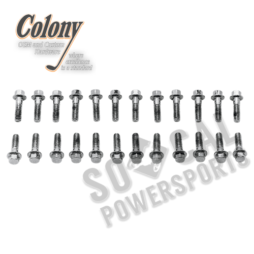 Colony - Colony Valve Cover Screws - Chrome - 8734-24