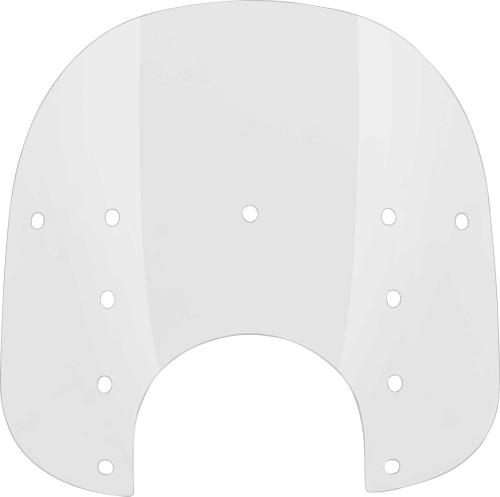 Memphis Shades - Memphis Shades Replacement Plastic for Fats Windshield (9in. Cutout) - 15in. - Clear - MEP3520