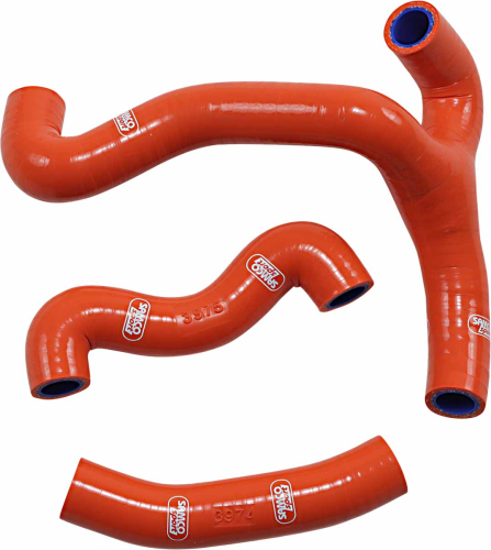 Moose Racing - Moose Racing Race Fit Radiator Hose Kit without Clamps - Orange - KTM-45-OR