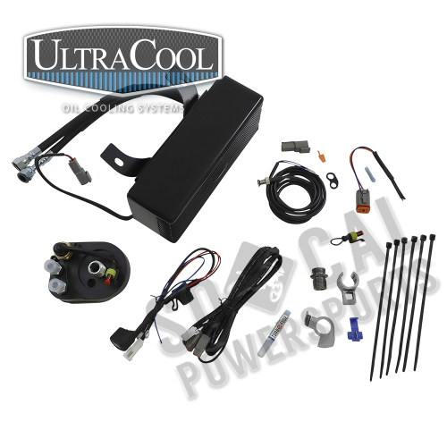 UltraCool - UltraCool Below Regulator Mounted Oil Cooler Kit - Black - RF-1G