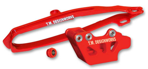 T.M. Designworks - T.M. Designworks Dirt Cross Multi-Purpose Chain Slide-N-Guide Kit - Red - DCK-GGM-RD