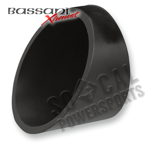 Bassani Manufacturing - Bassani Manufacturing Slash Cut End Cap for 3in. Firepower Slip-Ons - Black - BE30SB