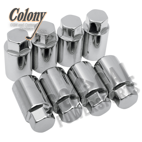 Colony - Colony Cylinder Base Nut Kit - Acorn Style - Chrome - 7623-8