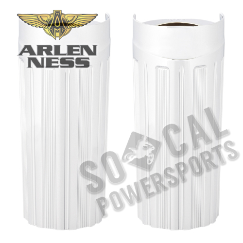 Arlen Ness - Arlen Ness 10-Gauge Fork Boot Covers - (+2in.) Chrome - 20-056