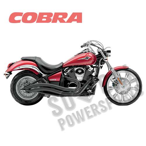 Cobra - Cobra Speedster Swept Exhaust - Black - 4218B