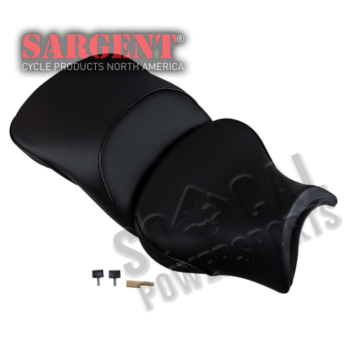 Sargent - Sargent World Sport Performance Seat with Red Welt - Low - Sargent Italian Detail Tag - WS-654-19