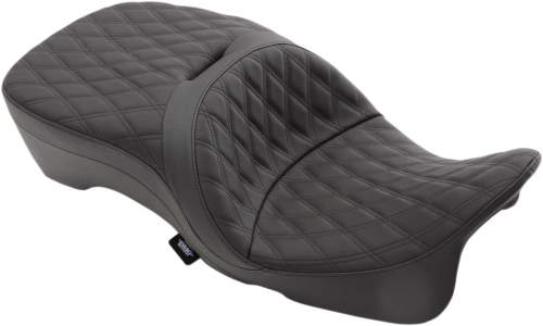 Drag Specialties - Drag Specialties Large Touring Seat - Double Diamond Stitch - 0801-1111