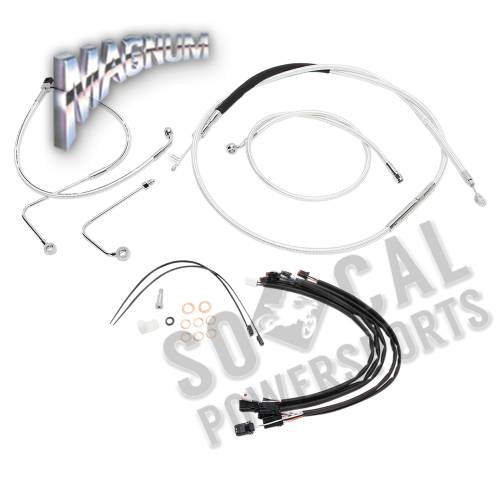 Magnum - Magnum Caliber Ape Hanger Handlebar Installation Kit - 14in. - Chrome - 38878-114