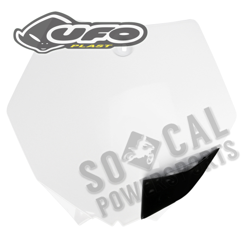 UFO Plastics - UFO Plastics Front Number Plate - White - KT04041-041