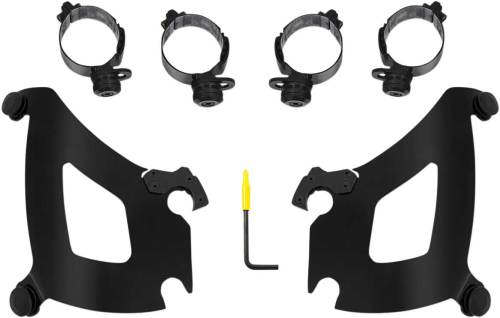 Memphis Shades - Memphis Shades Trigger-Lock Mount Kit for Bullet Fairing - Black - MEB2045