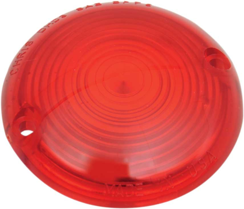Chris Products - Chris Products Replacement Lens for Flat Turn Signal Assembly - Red - DHD3R
