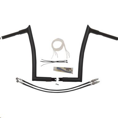 Fat Baggers, Inc. - Fat Baggers, Inc. 1-1/4in. EZ Install Handlebar Kit with Pointed Top Handlebars - Gloss Black - 909314-B
