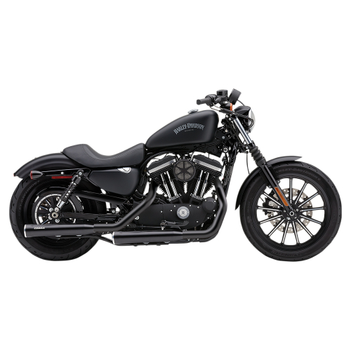 Cobra - Cobra 3in. Slip-On Muffler with RacePro Tips - Black - 6081RB