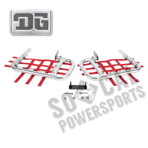DG Performance - DG Performance Alloy Nerf Bars - Alloy Bar - Red Web - 60-2500