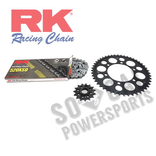 RK - RK Quick Acceleration Chain Kit with Steel Sprocket - Natural - 4067-039P
