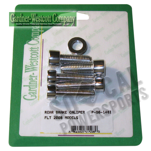 Gardner-Westcott - Gardner-Westcott Rear Caliper Mounting Allen Bolt Kit - Polished - P-96-148L