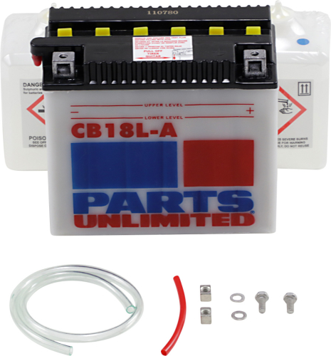 Parts Unlimited - Parts Unlimited 12V Heavy Duty Battery Kit - CB18L-A-FP