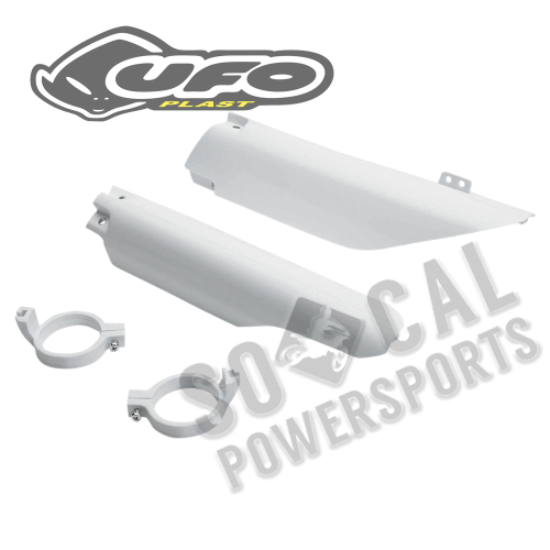 UFO Plastics - UFO Plastics Fork Slider Protectors - White - SU03998-041