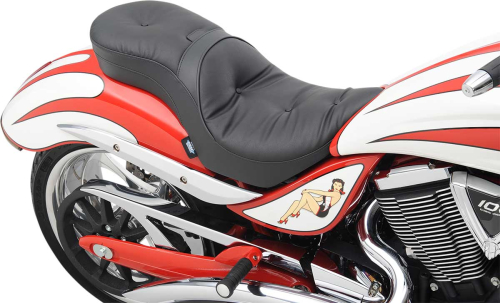 Drag Specialties - Drag Specialties Low Profile Touring Seat with Backrest Option - Pillow - 0810-1577