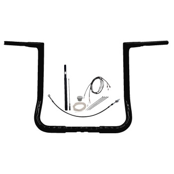 Fat Baggers, Inc. - Fat Baggers, Inc. 1-1/4in. EZ Install Flat Top Handlebar Kit - Black - 719016-B